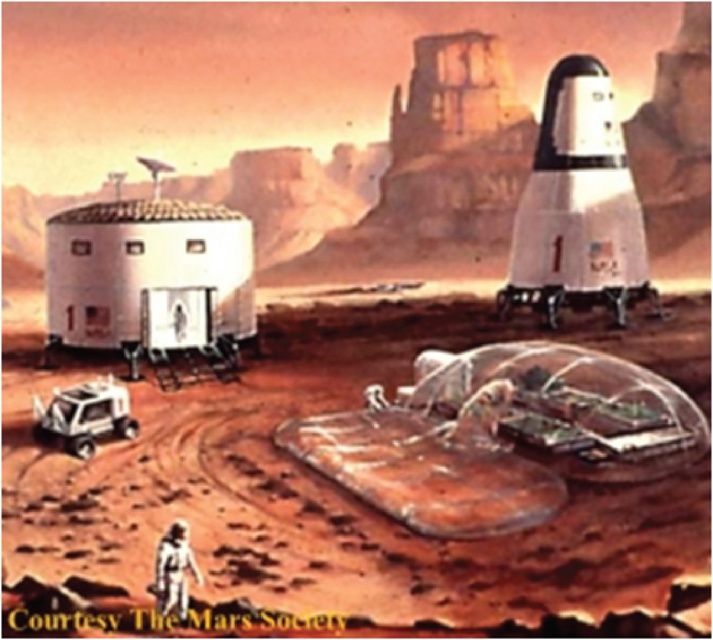 Martian Settlement - an artist's conception